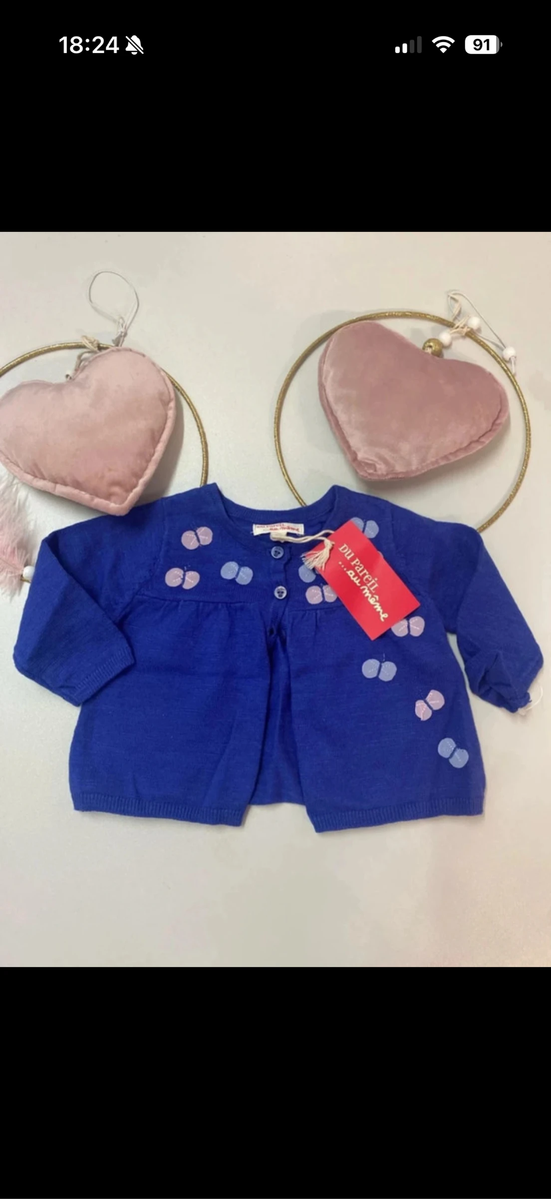 Gilet bébé Fille - neuf - dpam - taille 3 mois